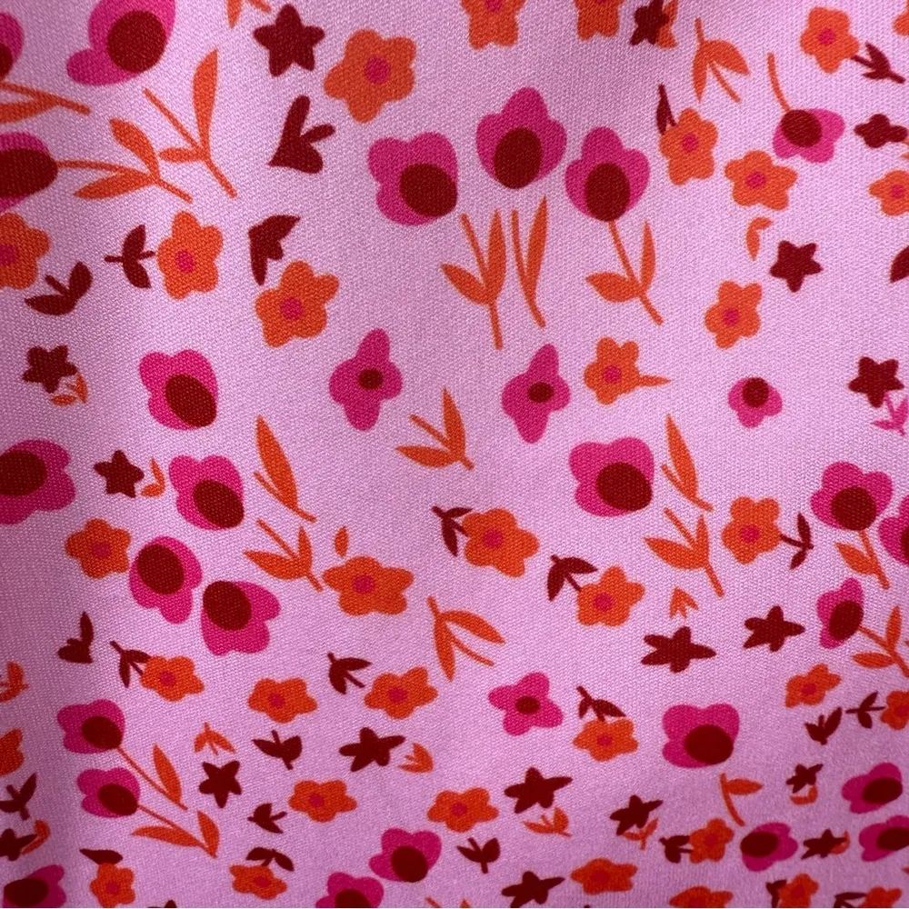 Feminine Cottagecore Pink Dress Romantic Garden Barbie Summer Babydoll Sundress Size L - Image 7