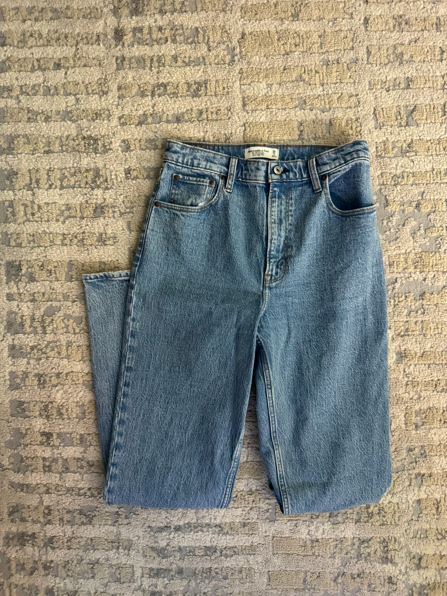 90s Straight Ultra High Rise Jeans - Image 7