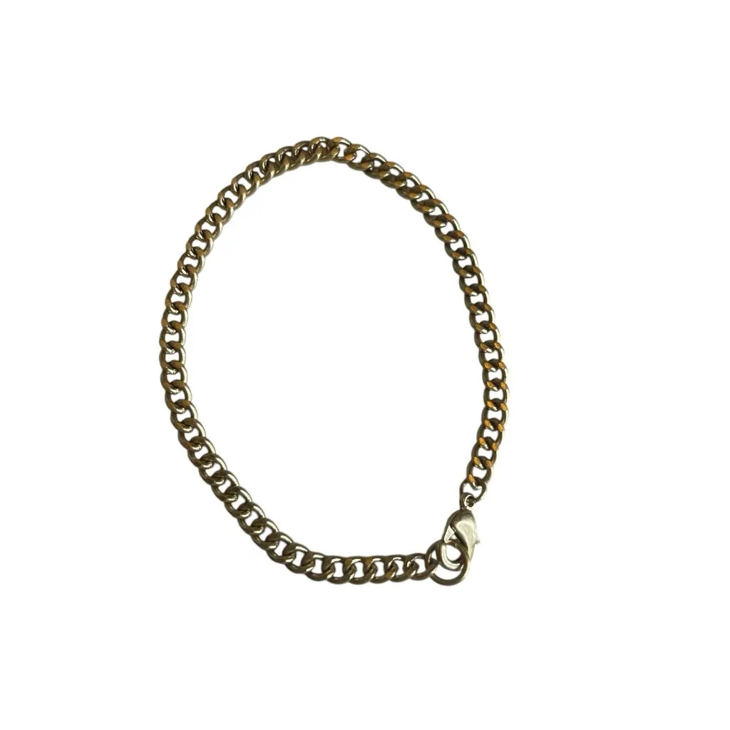 Layered Gold Chain Necklace and Bracelet Set unmarked retro vintage old money - Image 7