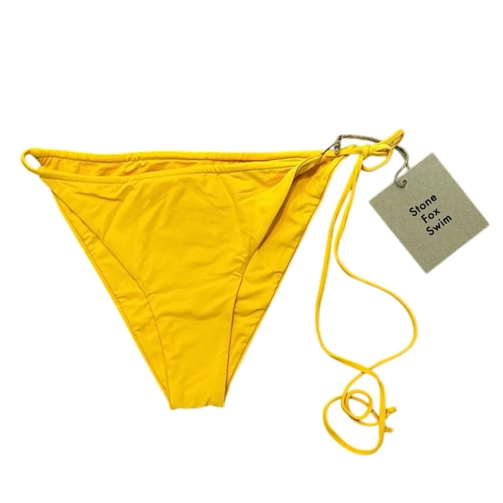 NWT Stone Fox Swim Honeycomb River Bikini Bottom In HoneyComb Size XL - Image 2