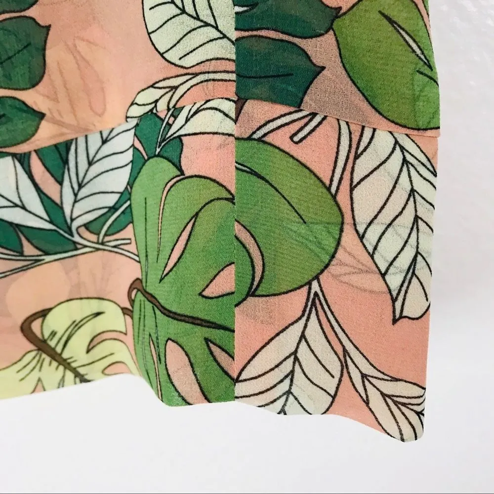 CABI Monstera Tropical Leaf Sleeveless Top Style #5351, Size Small - Image 8