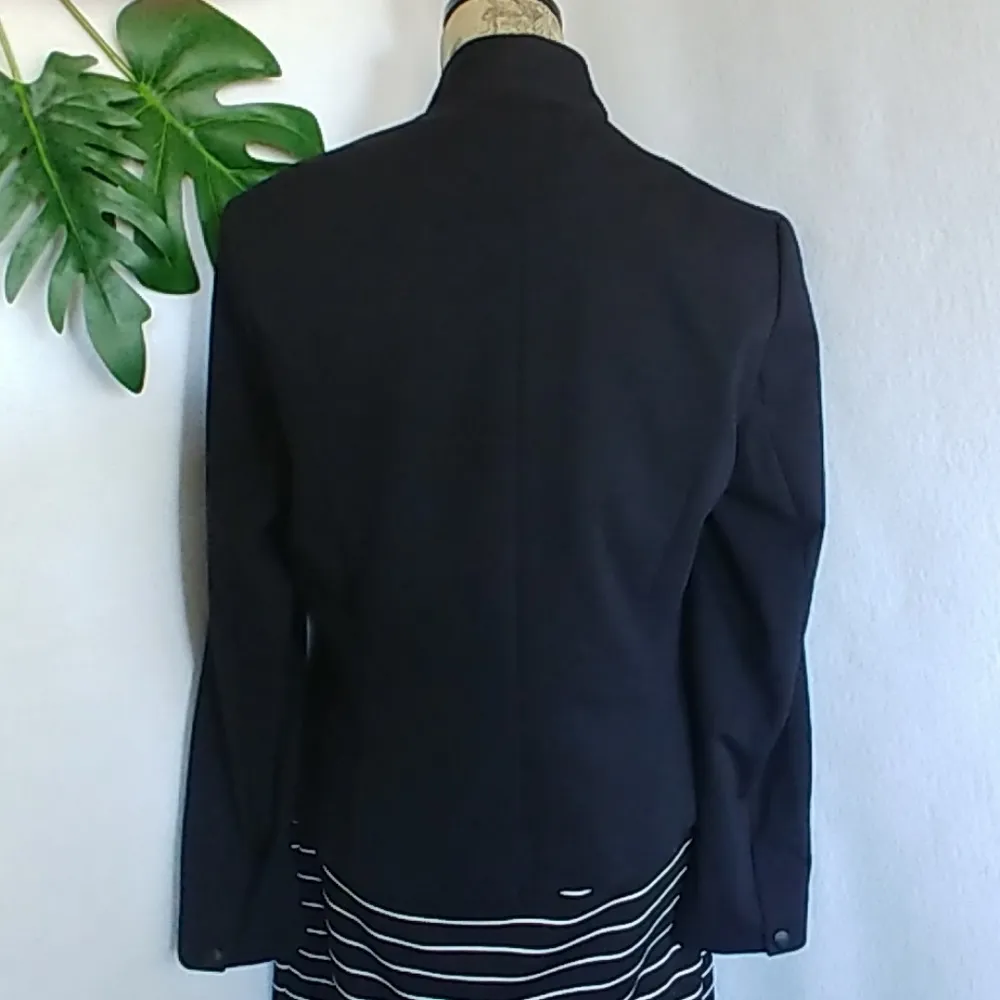 Worthington Modern Knit Mandarin Blazer Jacket - Image 5