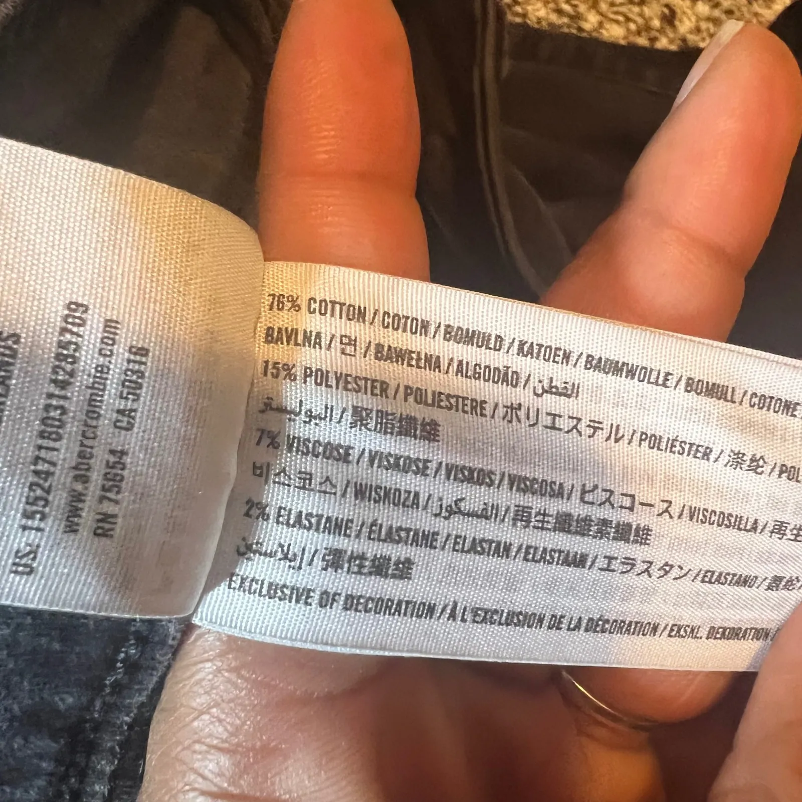 Abercrombie Fitch Simone High Rise Jean Legging Black Womens Size 24 - Image 3