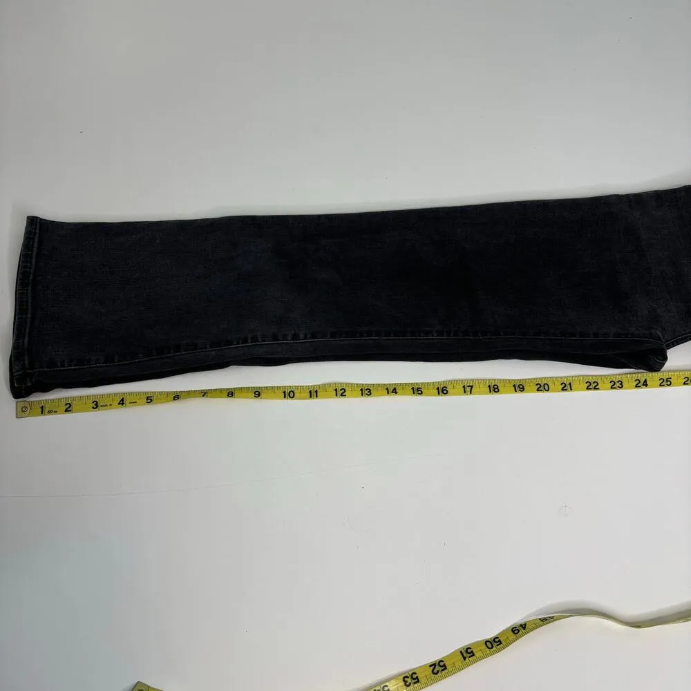 Madewell Cali Demi Bootcut Faded Black High Rise Jeans 25 - Image 10