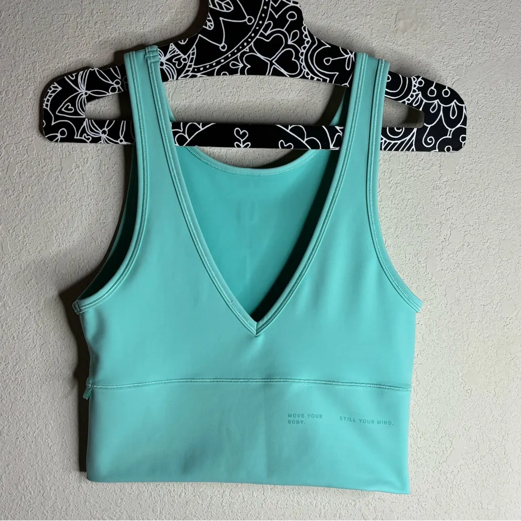 Lululemon Power Pivot Everlux Tank Top Motif Wild Mint W1DNIS size 6 - Image 4