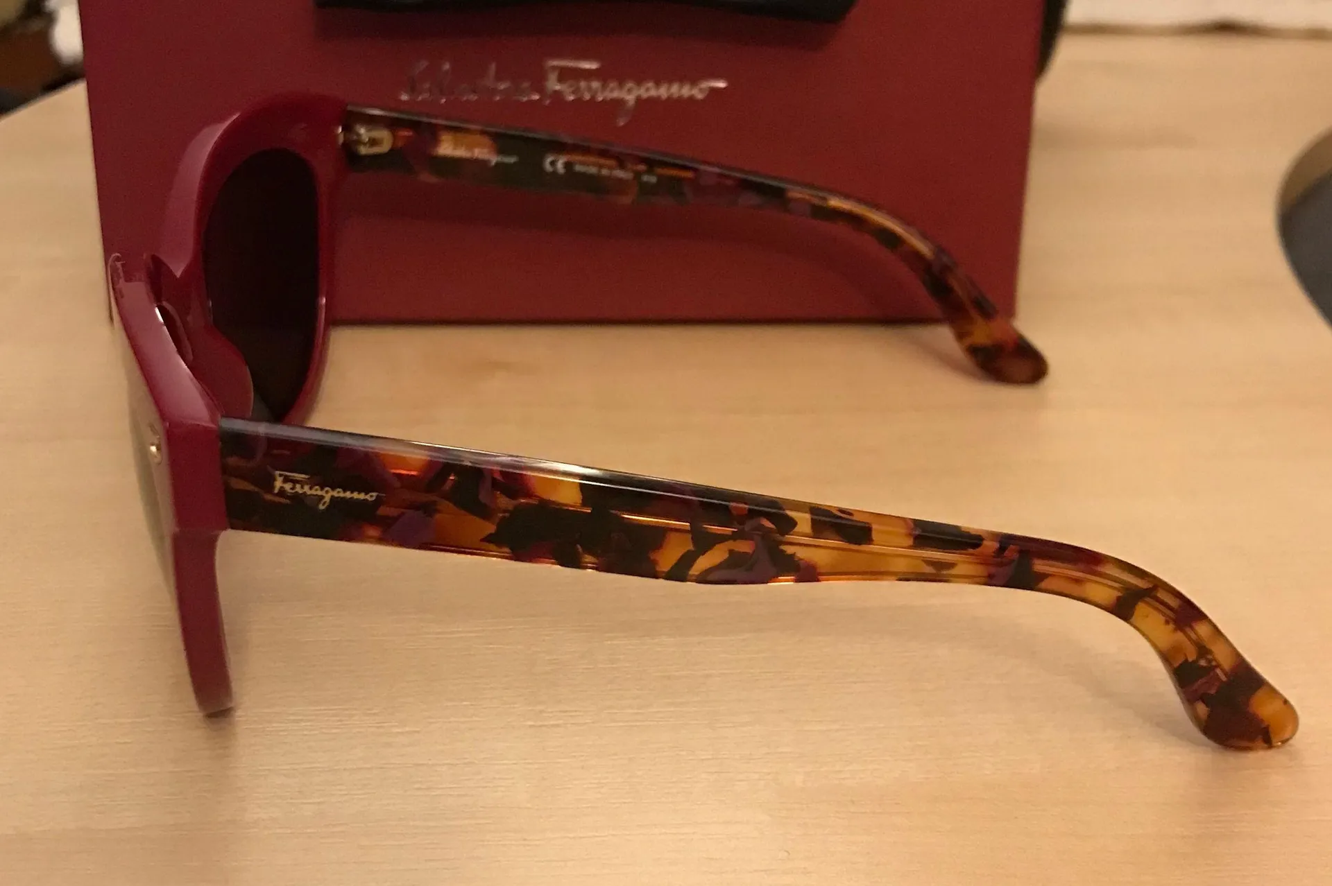 Salvatore Ferragamo Salvator Ferragamo Cateye Sunglasses AUTHENTIC Designer Eyewear For Women - Image 3