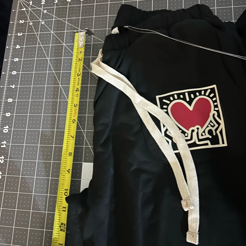 Heart Patch Black Joggers - Image 5