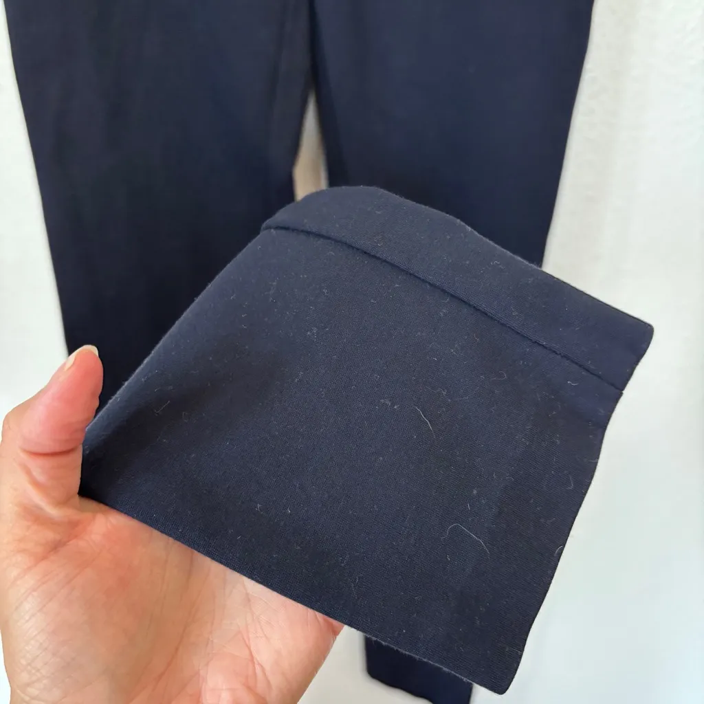 Solid Navy Blue Tommy Hilfiger Skinny Pull On Pants - Image 3