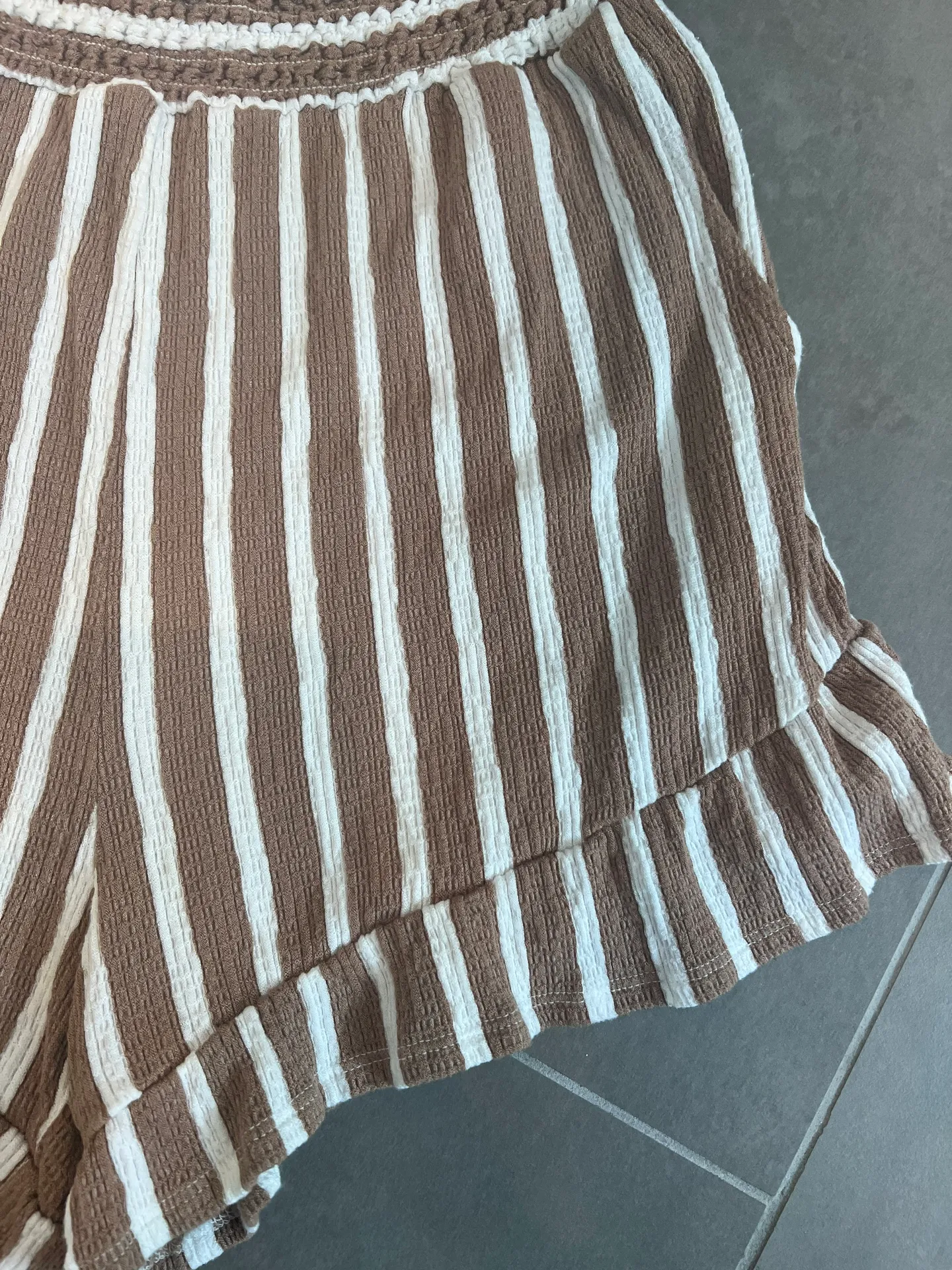 Striped Ruffle Shorts - Image 2