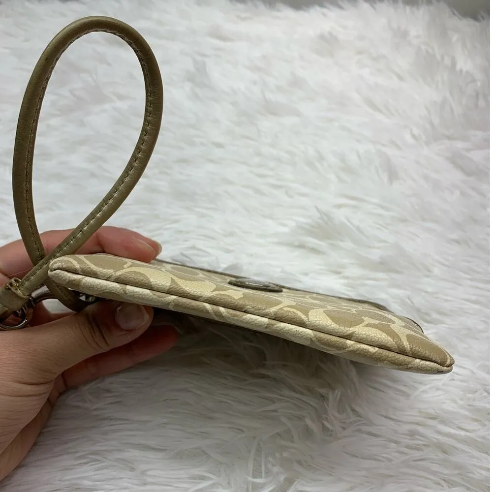 COACH Gold Card Holder Wristlet - Image 4