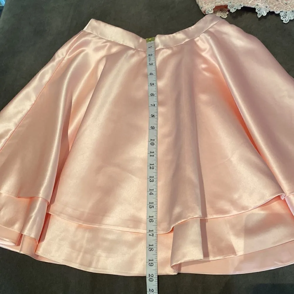 Women’s Satin & Lace Halter Short Prom Party Dress 2 Pieces Size 4 NWT - Image 8