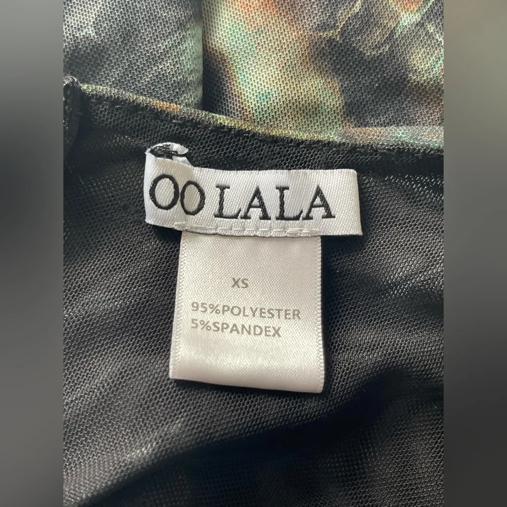 oo la la animal print blouse Blue Size XS - Image 4