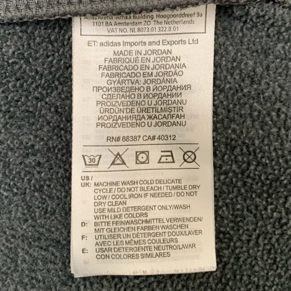 Adidas  Women’s Size Large Black Fleece Hoodie Pullover Sweatshirt - Image 13