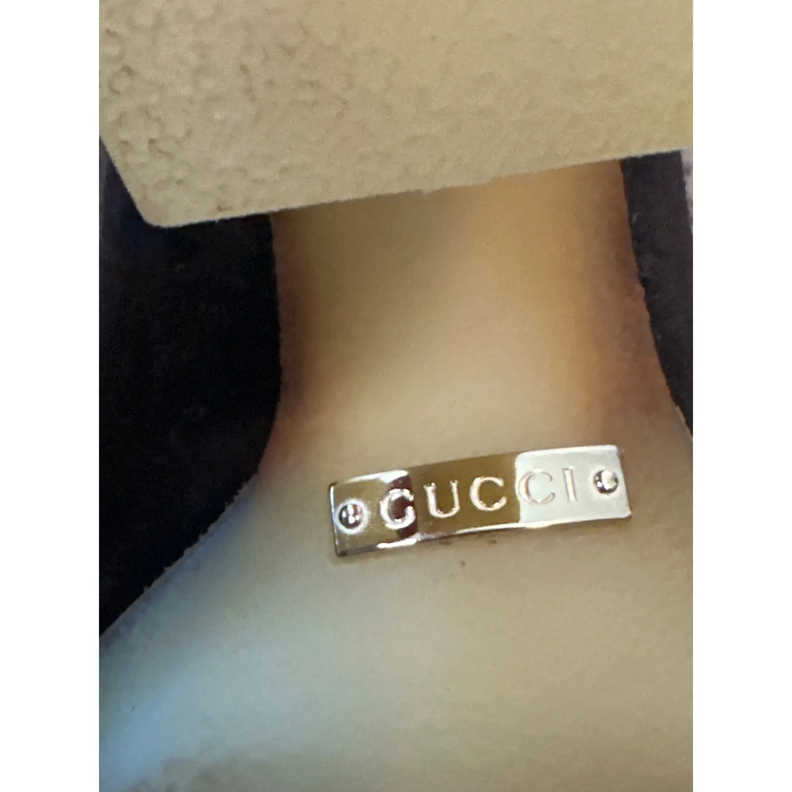 Gucci Dark Brown Suede Leather Fur Lined Tassel Knee Winter High Boots Size 6.5 - Image 7