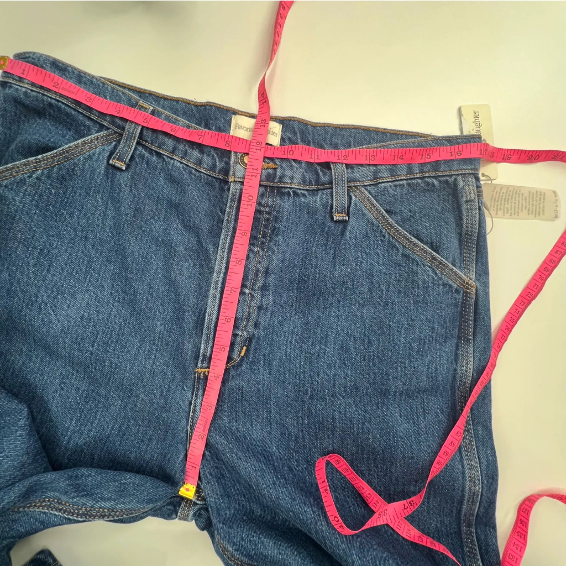 Favorite Daughter Olympia Wide Leg Jeans Cody wash Sz 29 Blue - Image 9