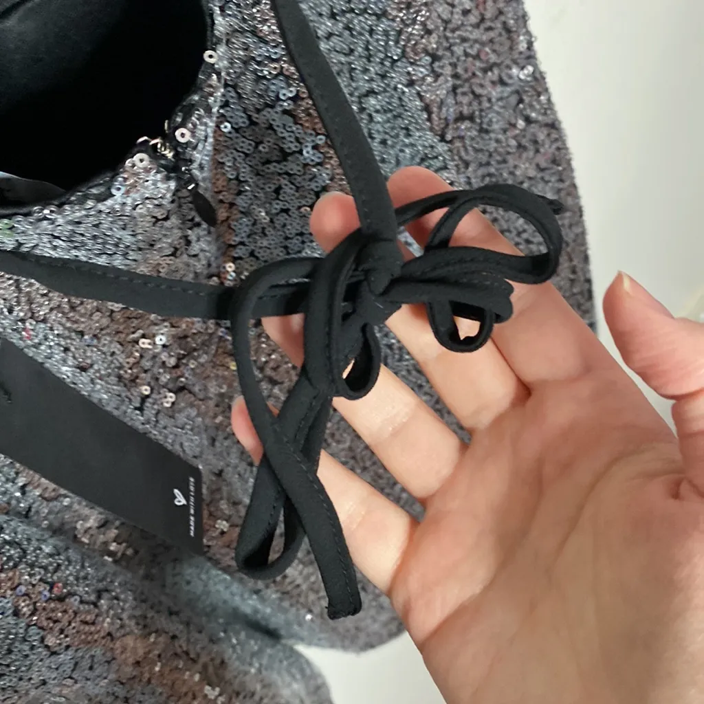 Lulus Loves the Spotlight Silver Sequin Lace - Image 10