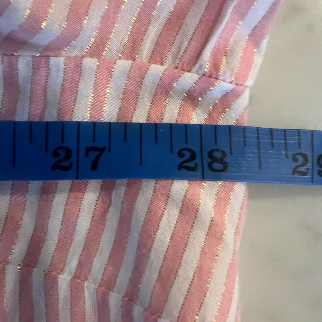 Lane Bryant Tunic Top Size 22/24 Peach White Shirt Smocked New - Image 5