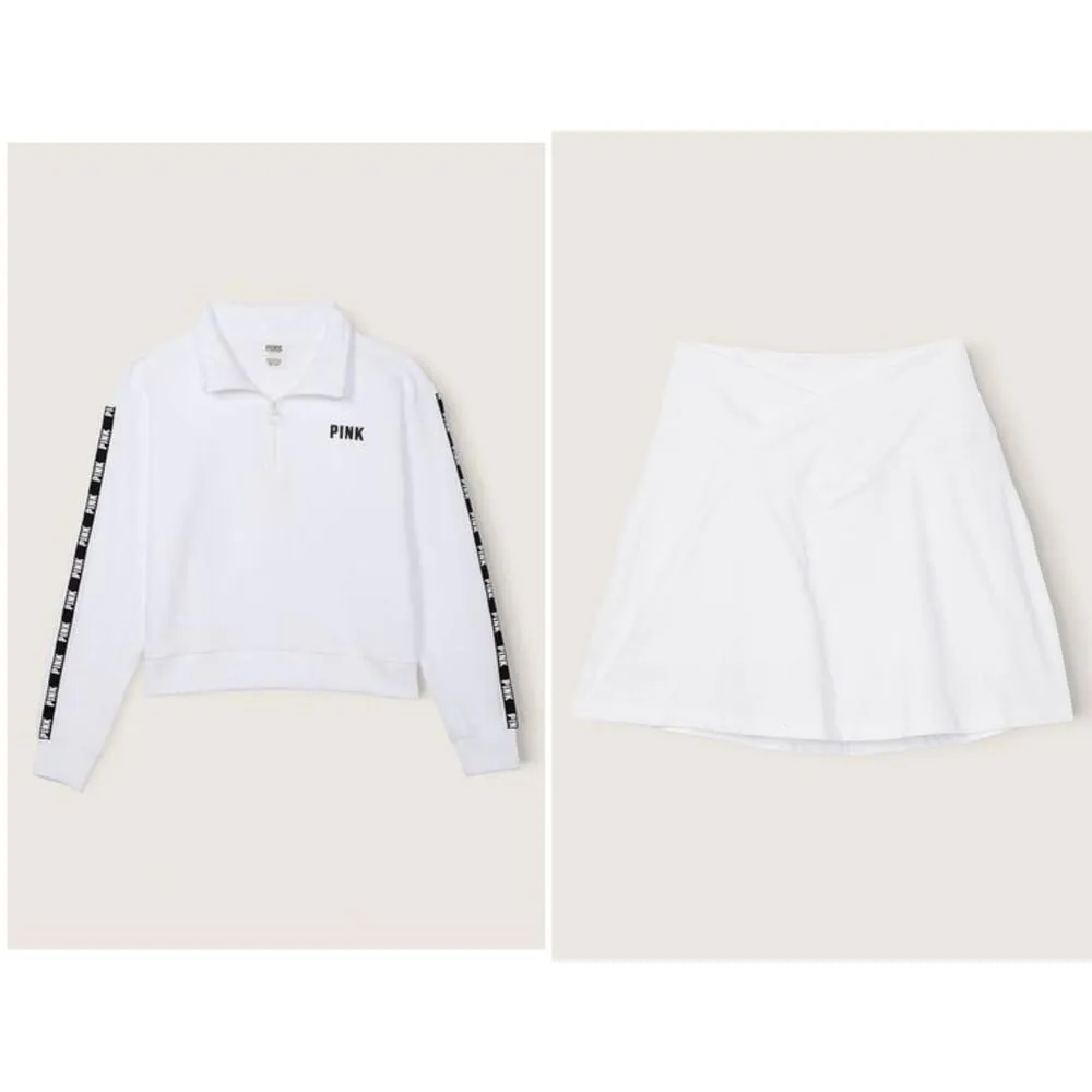 PINK VS Cropped Sweatshirt and Crossover Skort - Image 2