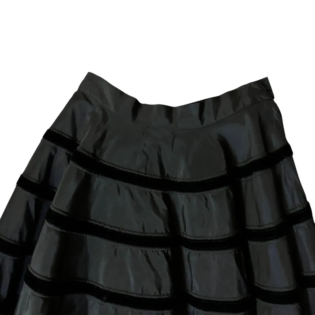 Vintage Smart Set Midi Party Skirt Women’s XS/S? Black Used Repair Needed - Image 5