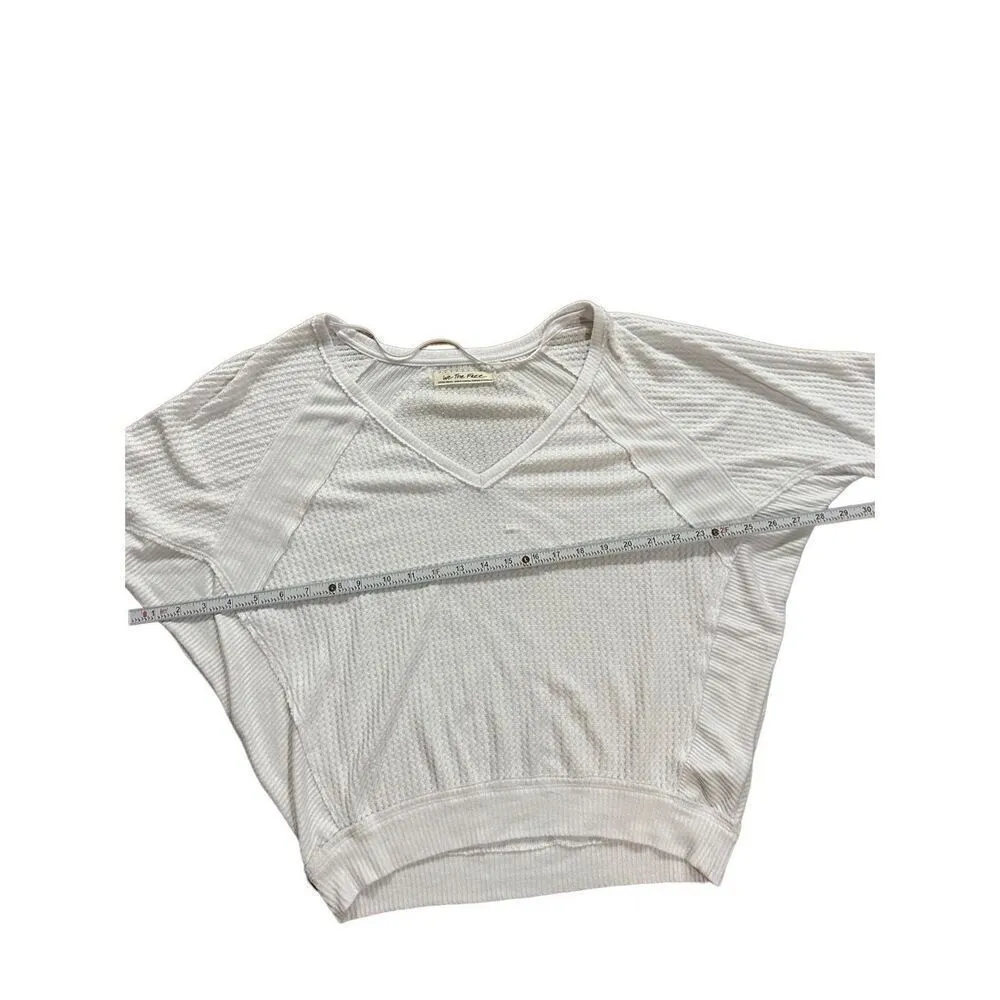 Free People Santa Clara Thermal Top Alabaster White Sz XS - Image 6