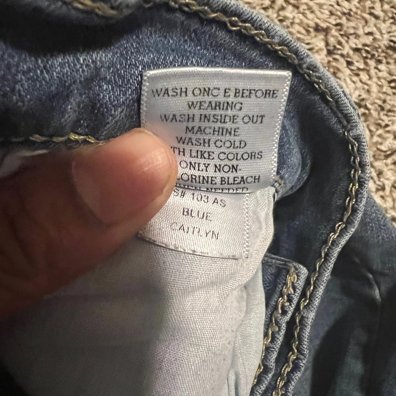 Altar'd State Distressed Denim‎ Jeans Ripped Skinny Blue Women's 30 - Image 3