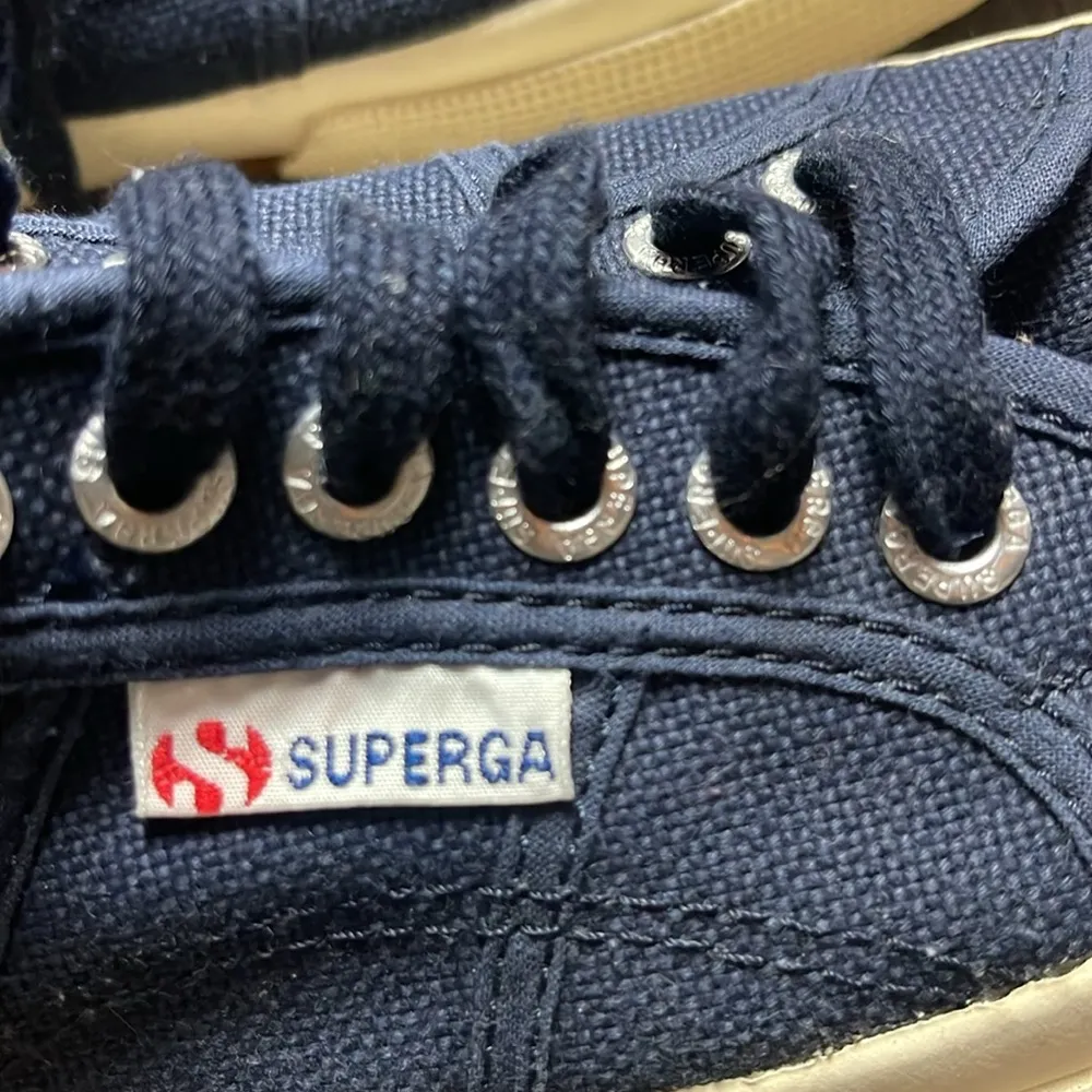Superga Cotu Classic Unisex Blue Canvas Sneakers - Image 11