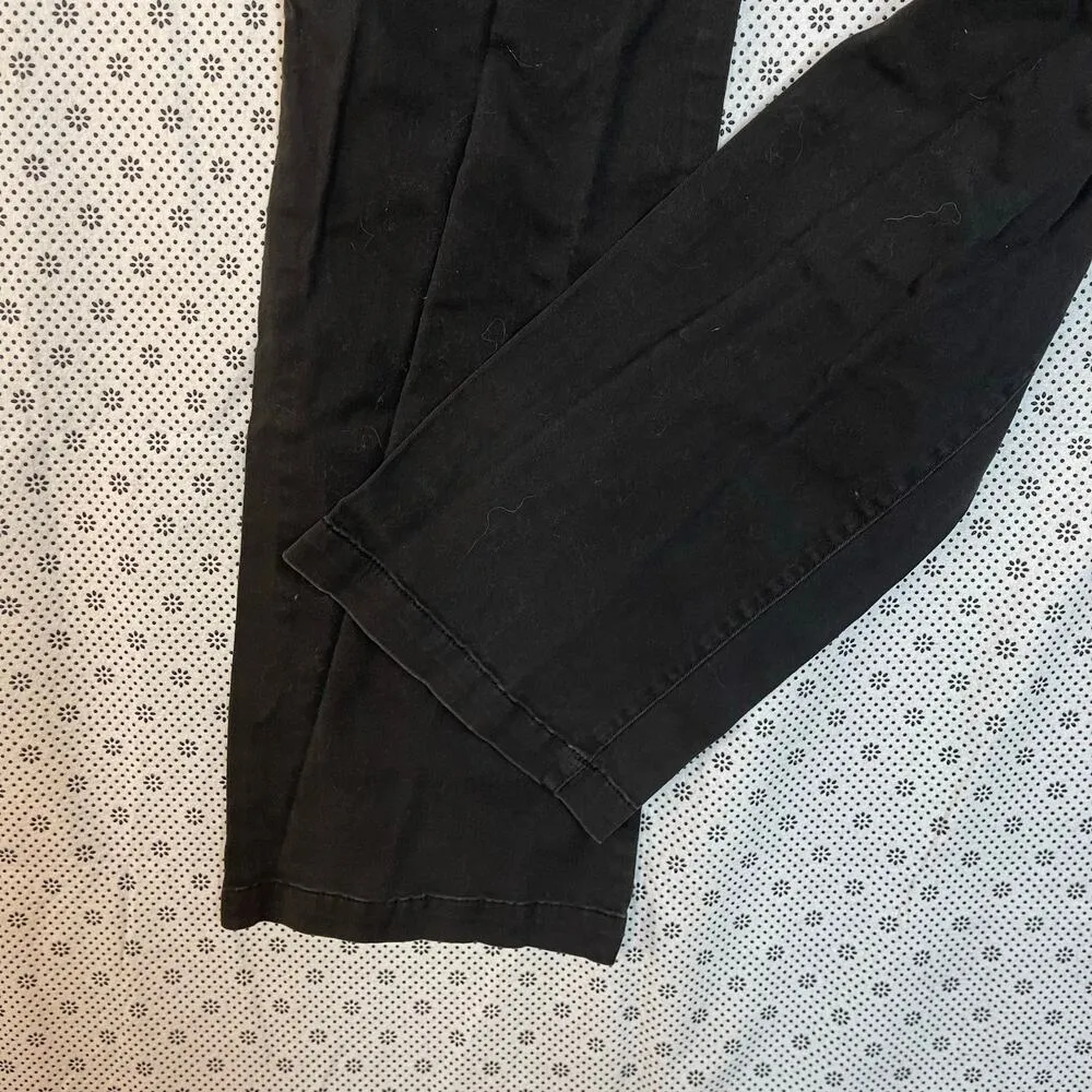 Aeropostale Black Classic Pants Size 8 Long Straight Leg - Image 3