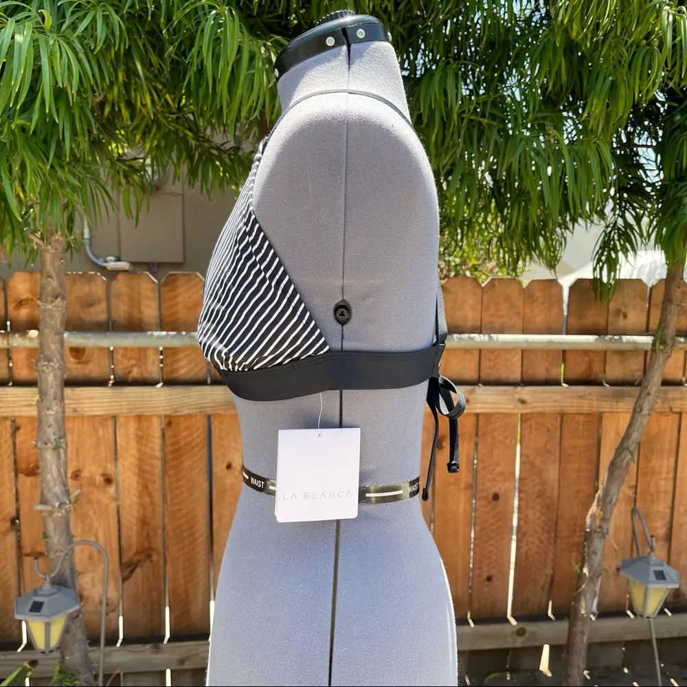 La Blanca Stripe Bikini Top size 12 - Image 3