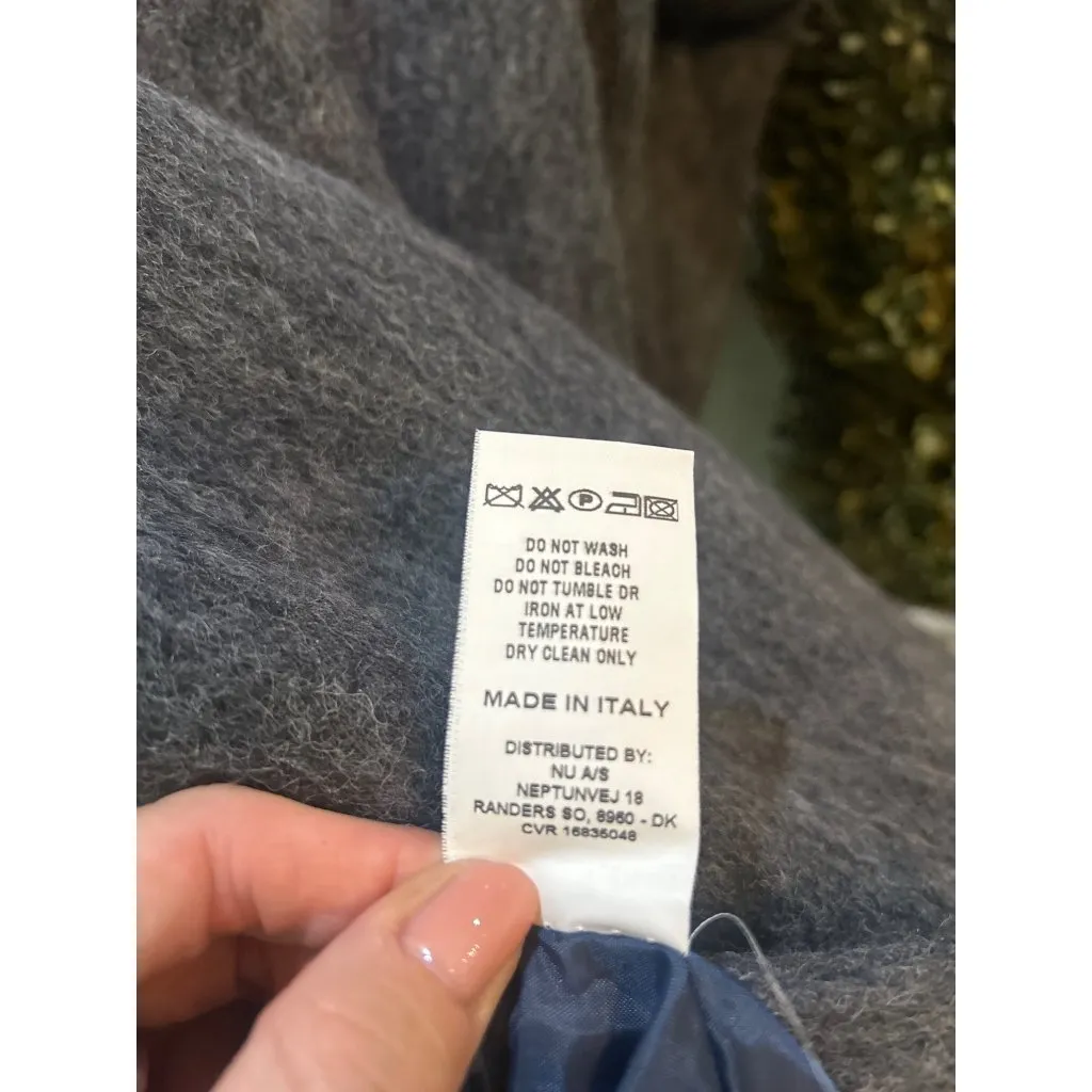 Nü Denmark Ragna Wool Blend Jacket Classic Navy Mix Womens Size Small Blue - Image 9