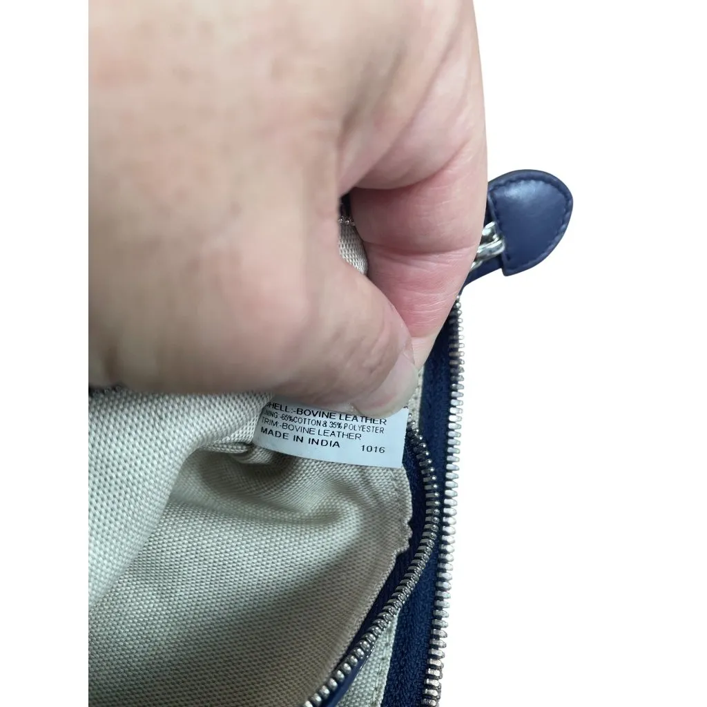 Radley London womans leather Navy Scottie Dog Logo Crossbody Med SKU 9552 - Image 13