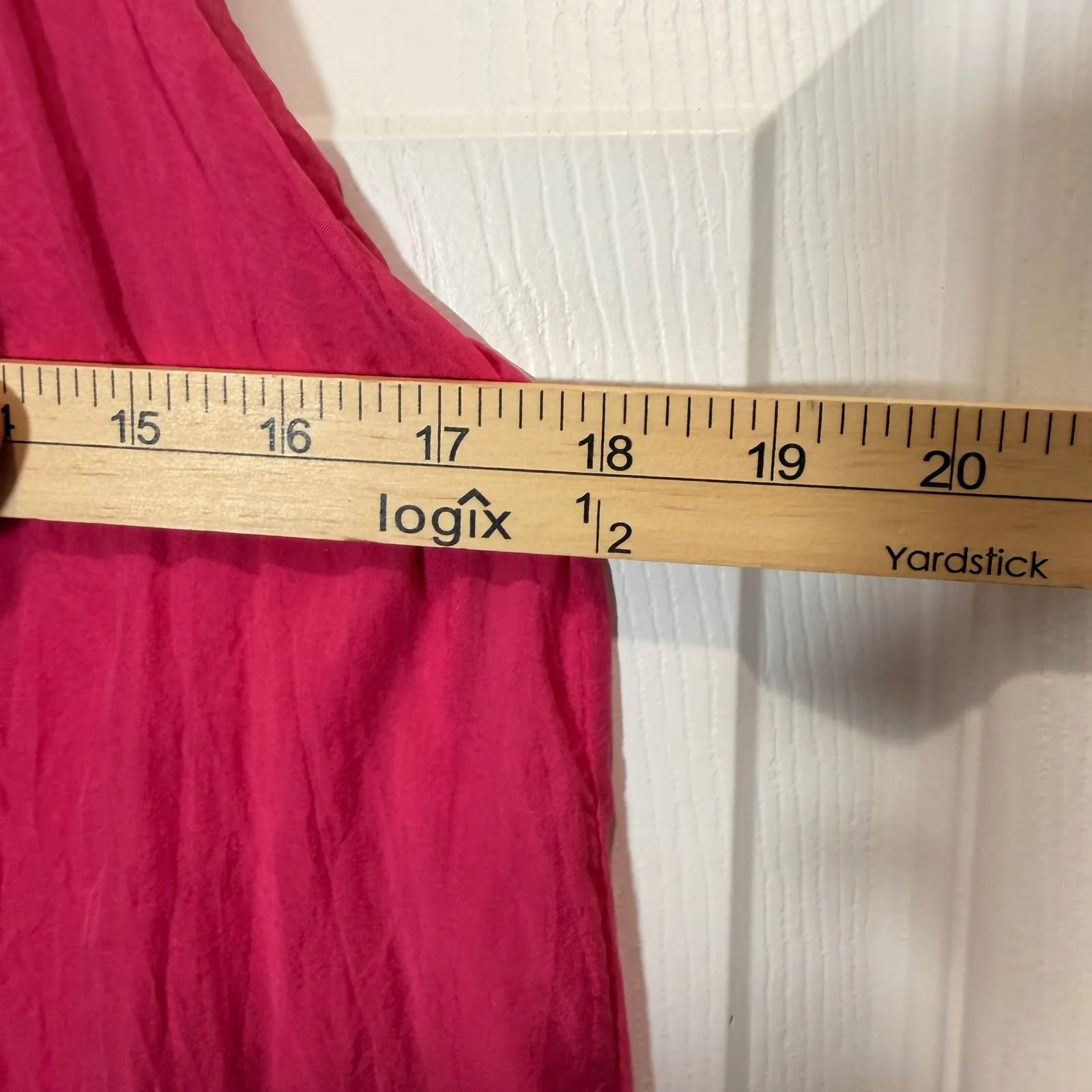 Luisa Ricci Italian Silk Halter Dress Pink Beach Resort Vacation M FLAWED Size M - Image 7