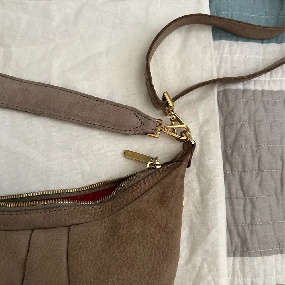 Hammitt Morgan Purse Grey Natural Gold Pewter Neutral Convertible - Image 8