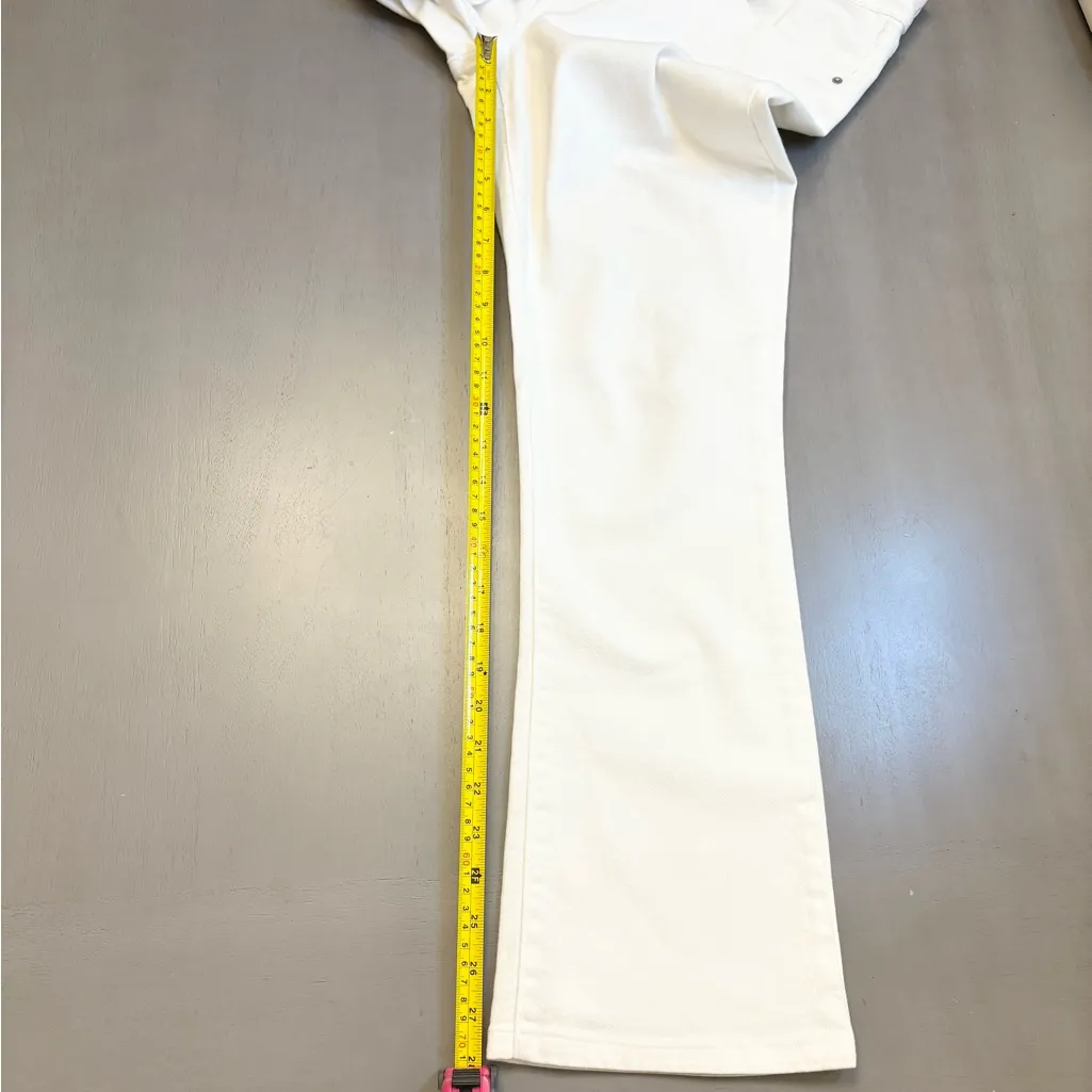 Levi's Women's 715 Boot Cut White Denim Jeans Coastal Preppy Minimalist Sz 31x28 - Image 11