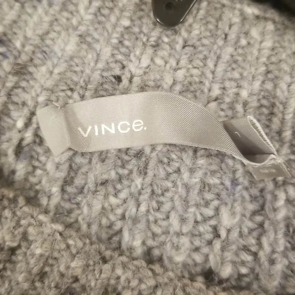 💕VINCE💕 Marled Knit Crew Neck Sweater Large Cozy Chic Wool Nylon Alpaca Blend - Image 6