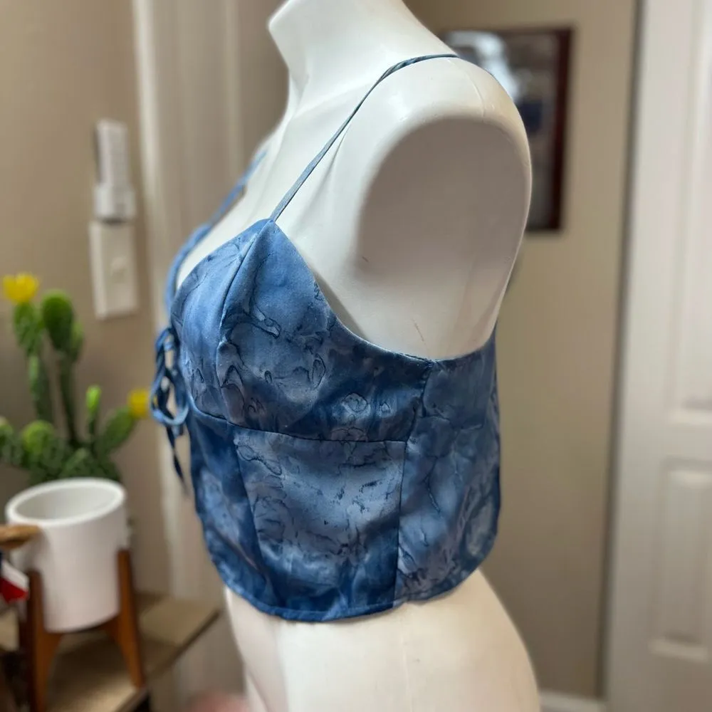 Just Polly blue tank top size medium - Image 2