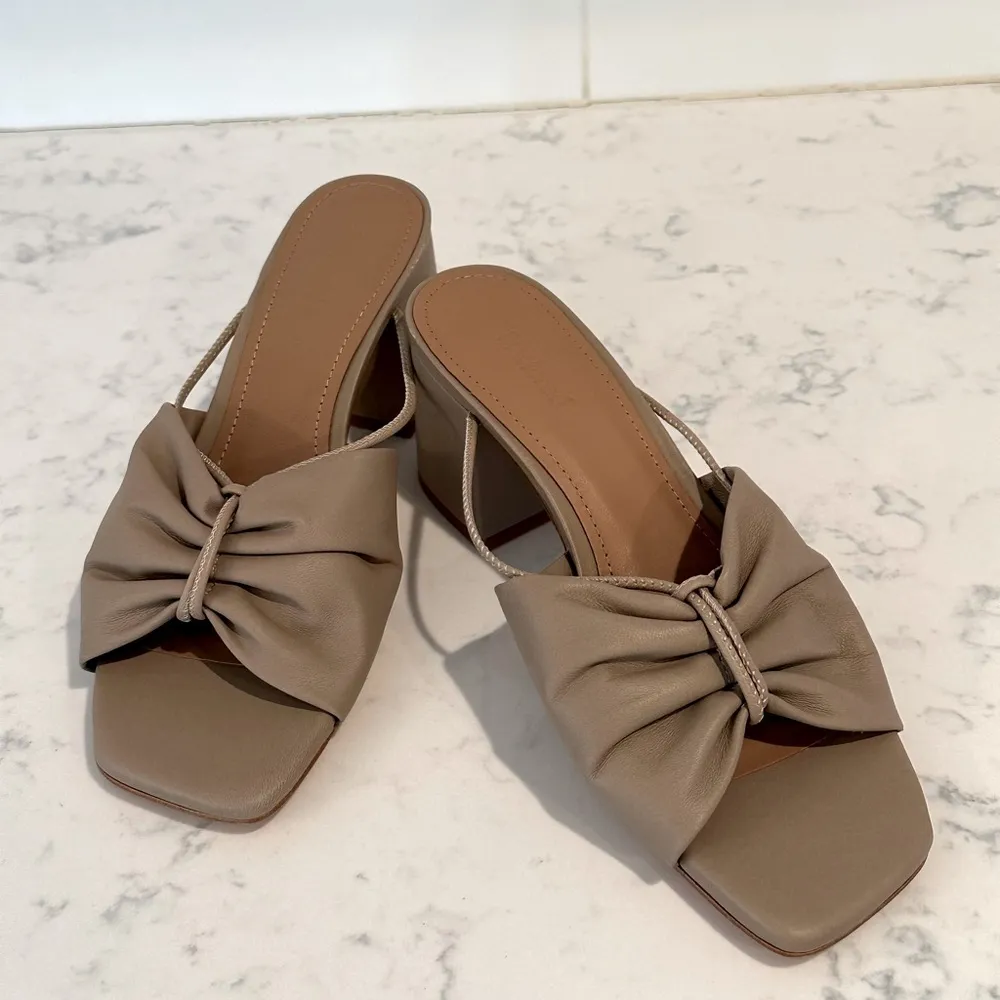 Flattered Olivia Leather Heels Tan Size 8.5 - Image 5