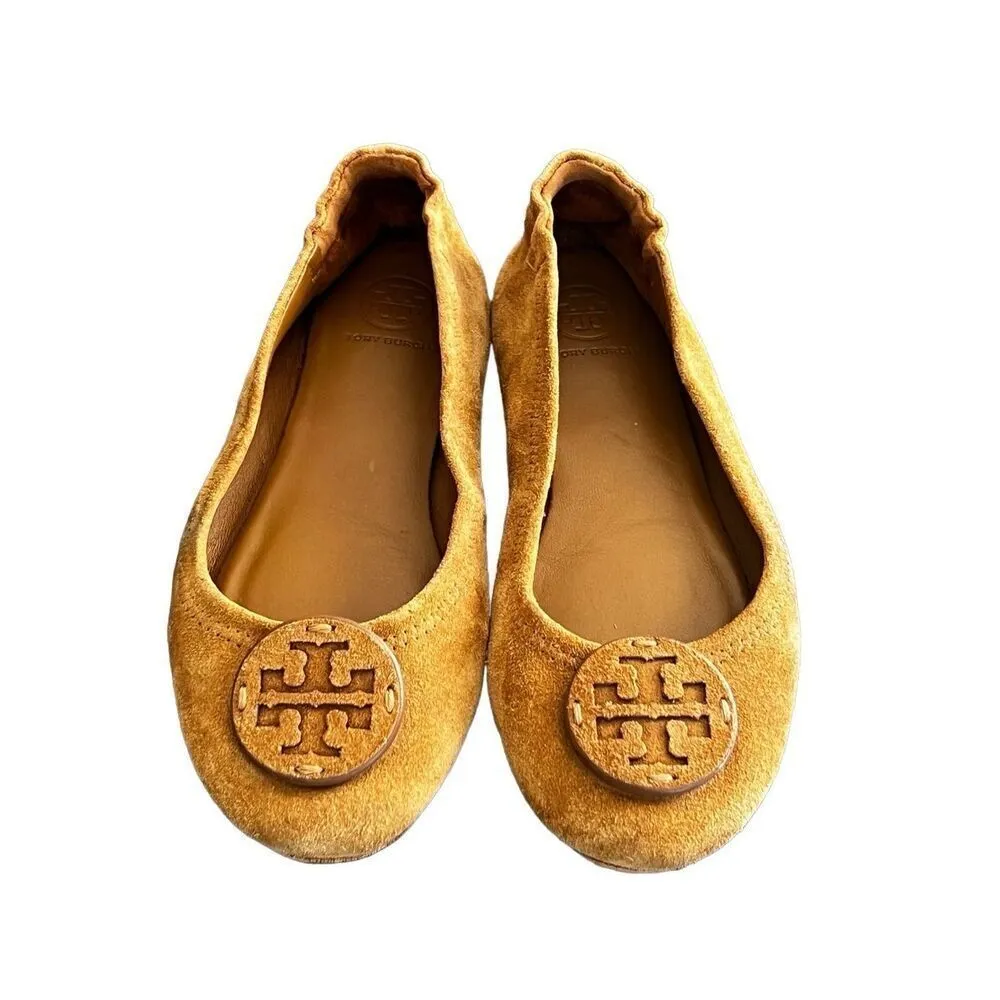 Tori Burch Minnie Travel Suede Ballet Flats size 6.5 - Image 2