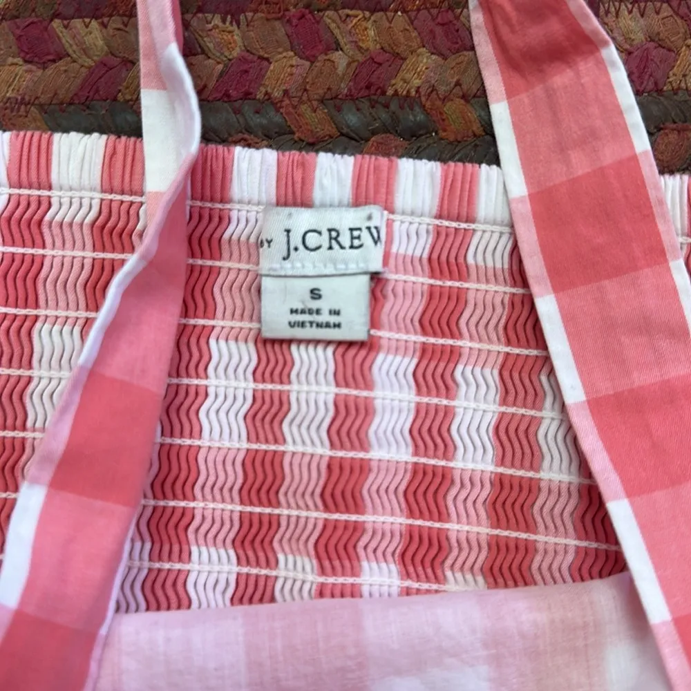 J by J CREW RED GINGHAM PLAID DRESS SUMMER - Image 5