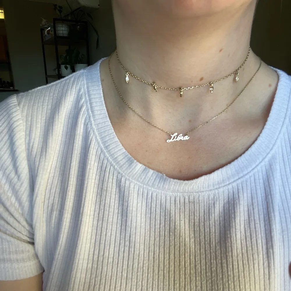 Gold Libra Necklace - Image 2