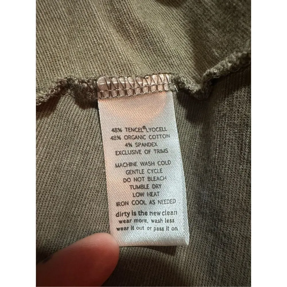 Horny Toad Rosemarie Brown Gray fit flare casual dress lagenlook natural sz M - Image 8