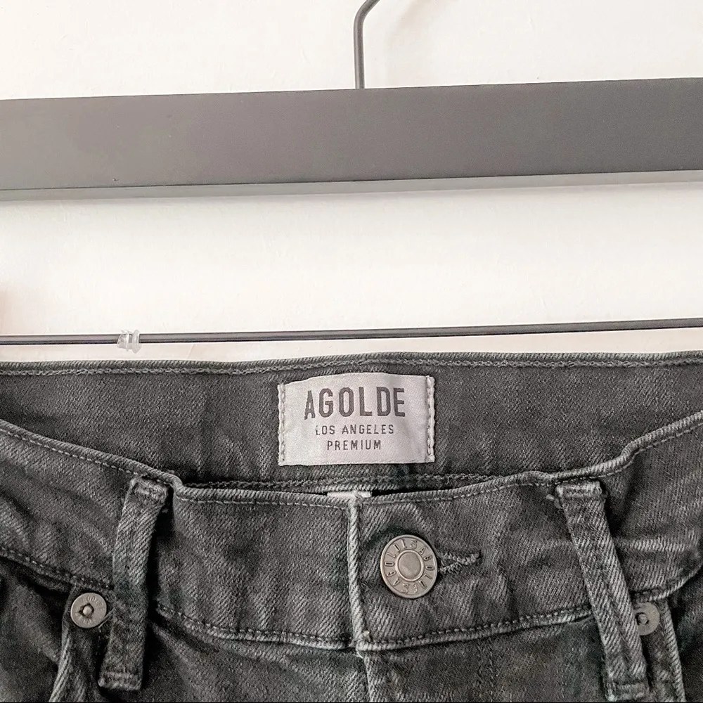 AGOLDE Sophie High Rise Skinny Crop Jeans Harlow Destructed - Image 65