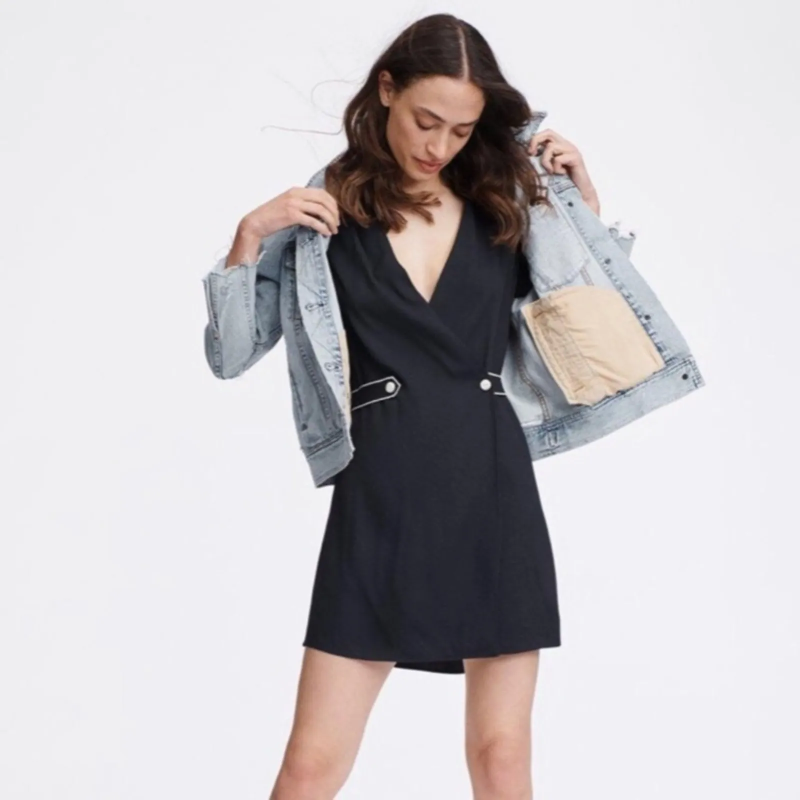 Rag and Bone NWT  Tabitha black mini dress - Image 9