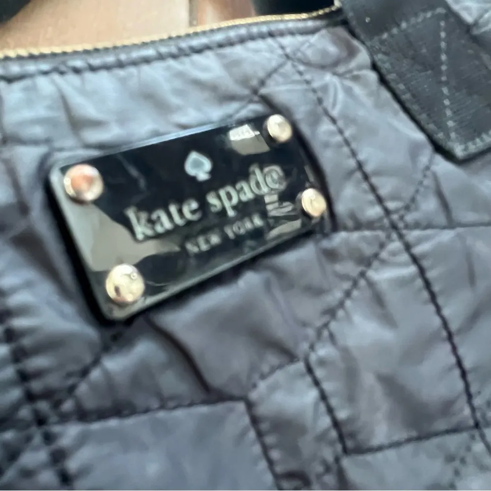 Kate Spade Black Quilted Nylon Tote Bag - Image 3