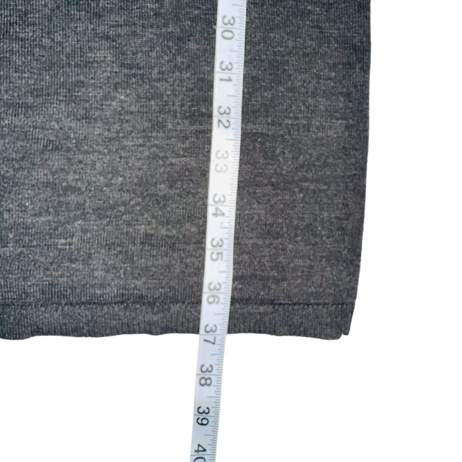 Ann Taylor Extra Fine Merino Wool Charcoal Gray Dolman Sleeve Sweater Dress - Image 7