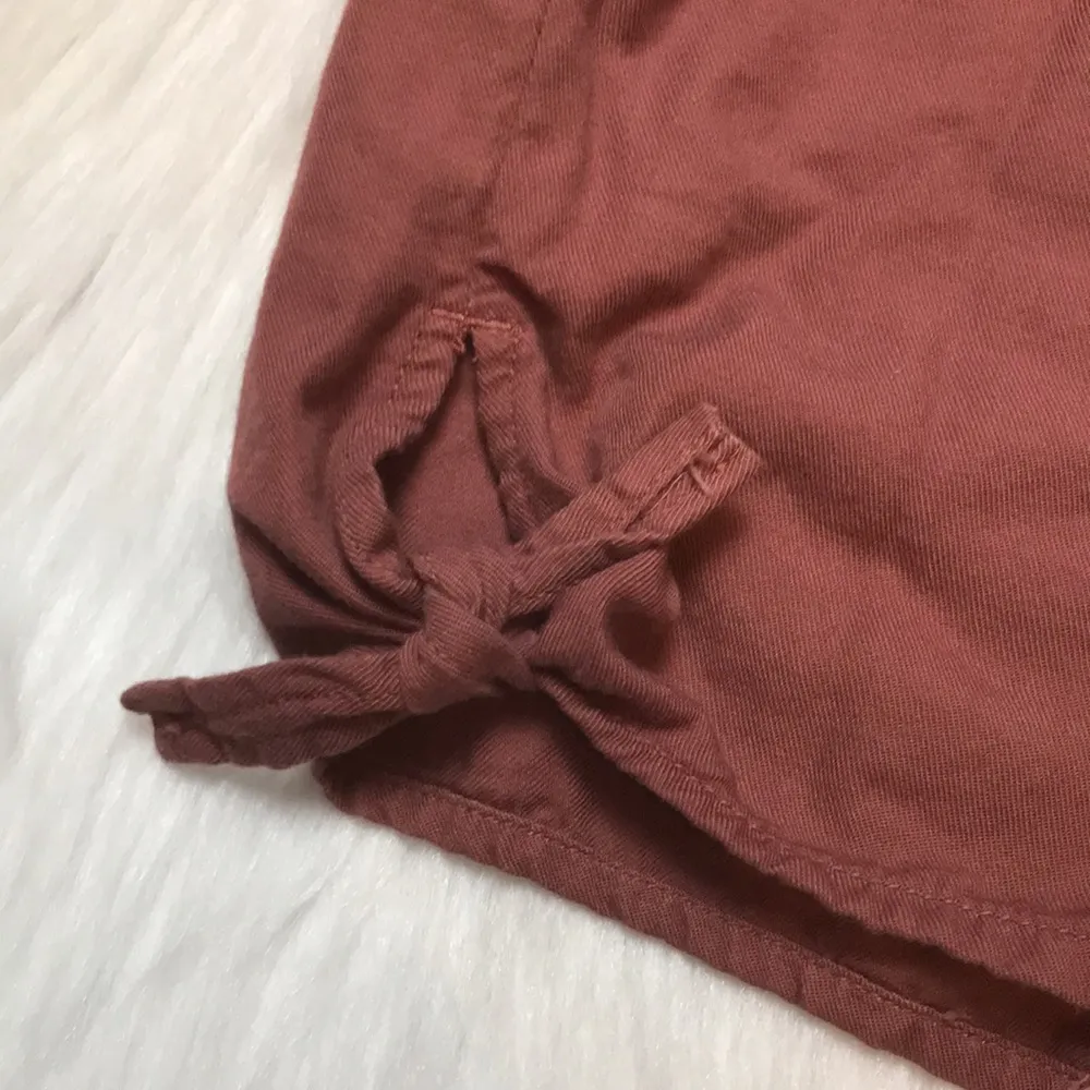 Madewell Women’s Pink Side Tie Pull-On Shorts - Image 2