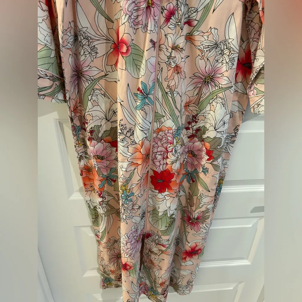 Miss Elaine Floral Robe Pink Size M Size M - Image 3