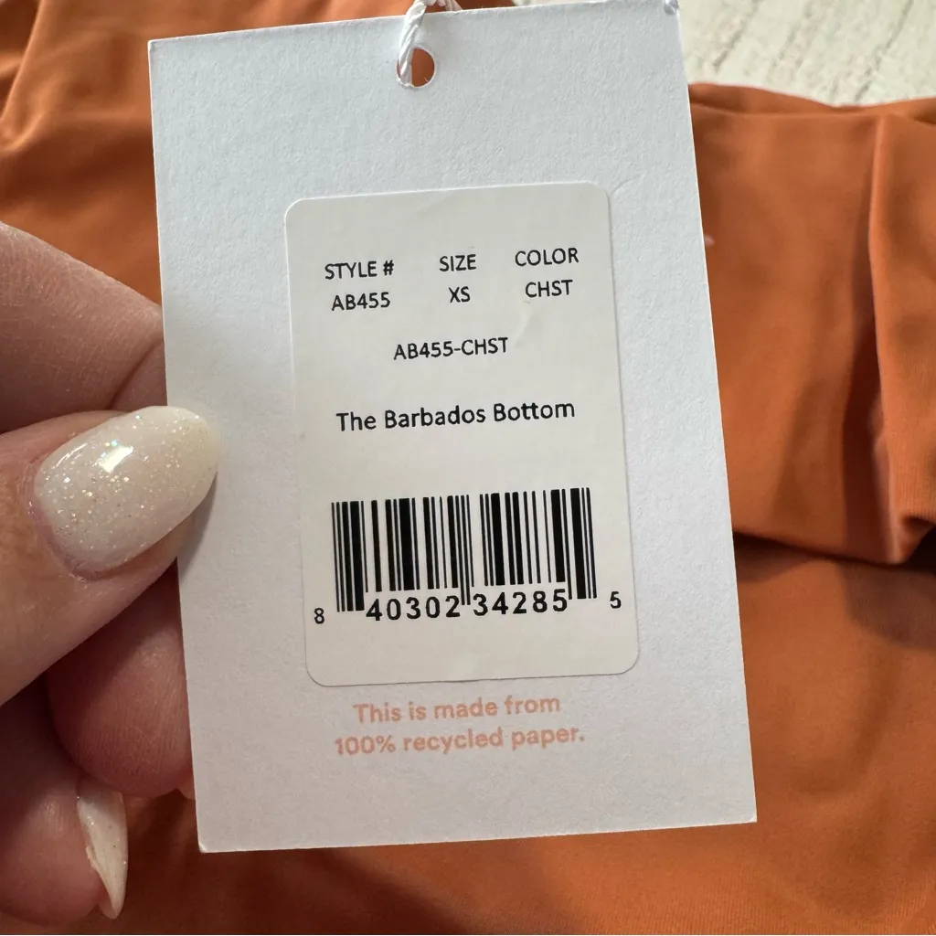 Andie‎ Swim The Barbados Bikini Bottom NWT size XS in Chestnut High Waist - Image 6