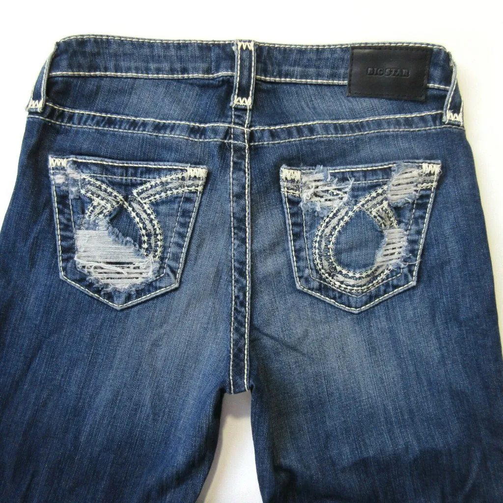 NWT BUCKLE Big Star Vintage Nina in 9 Years Montgomery Straight Stretch Jeans 27 - Image 4