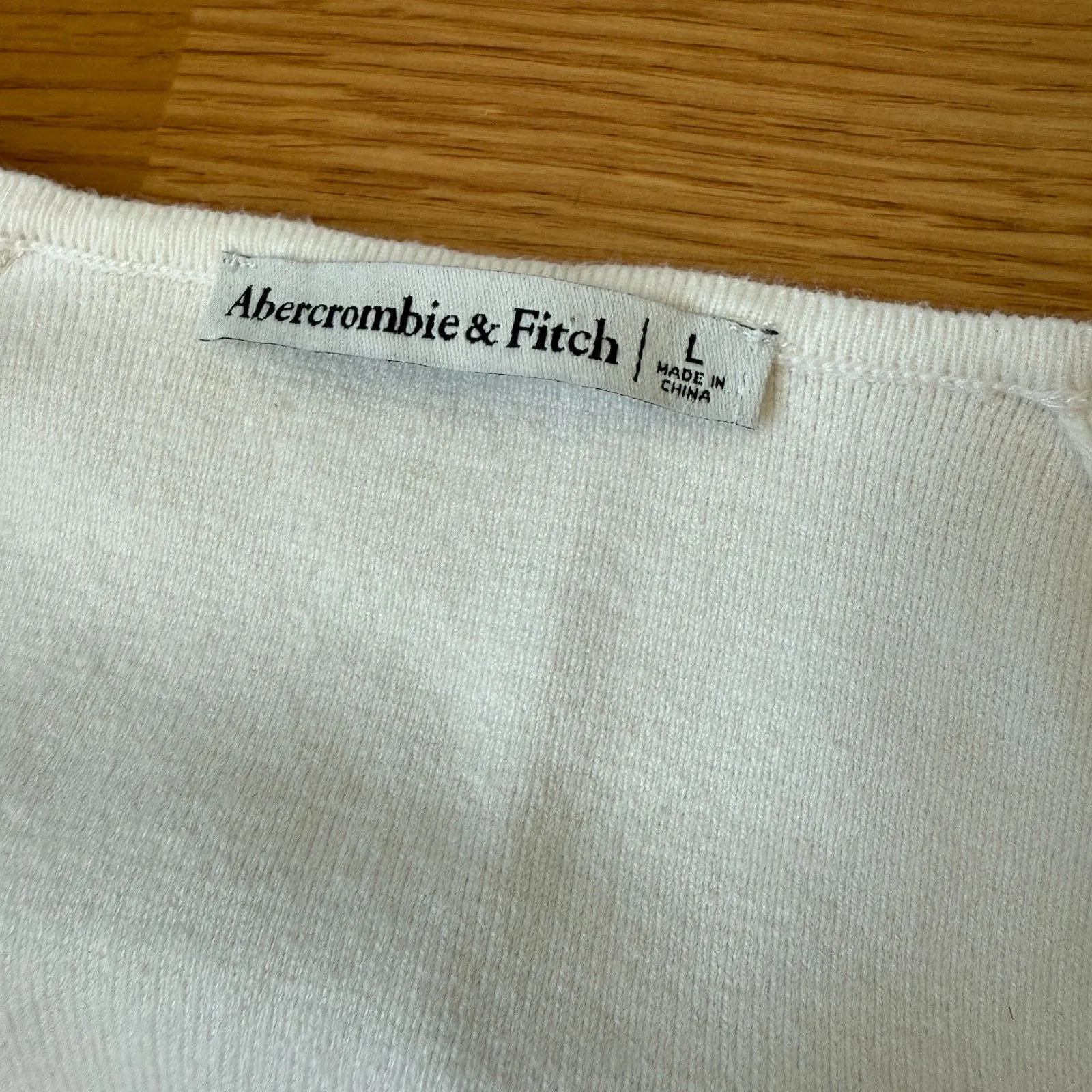 Abercrombie & Fitch Sweatheart Sweater Bodysuit Size Large - Image 7