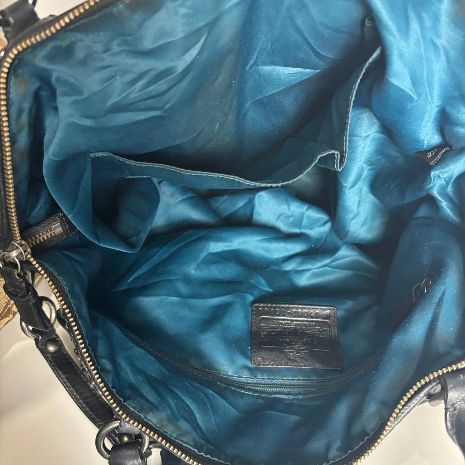 Coach Madison Sophia Sequin Op Art Satchel – Black/Gunmetal (Style 18940) - Image 8